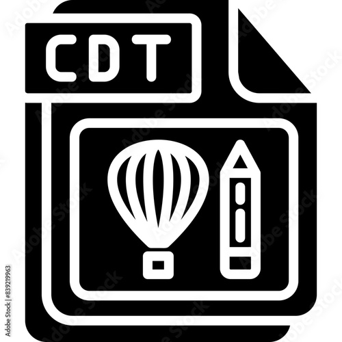 Obraz na płótnie CDT Icon