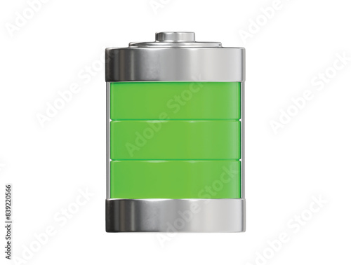 Battary icon 3d render illustration