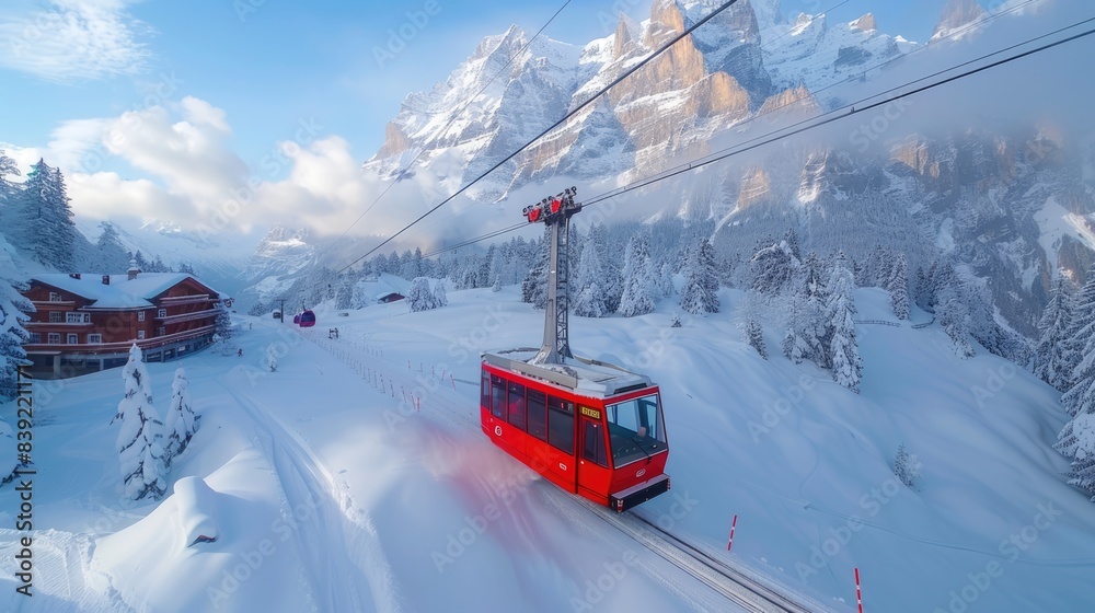 Scenic Cable Train Journey through Grindelwald: Exploring the Majestic Alpine Landscape
Scenic Cable Train Journey through Grindelwald: Exploring the Majestic Alpine Landscape