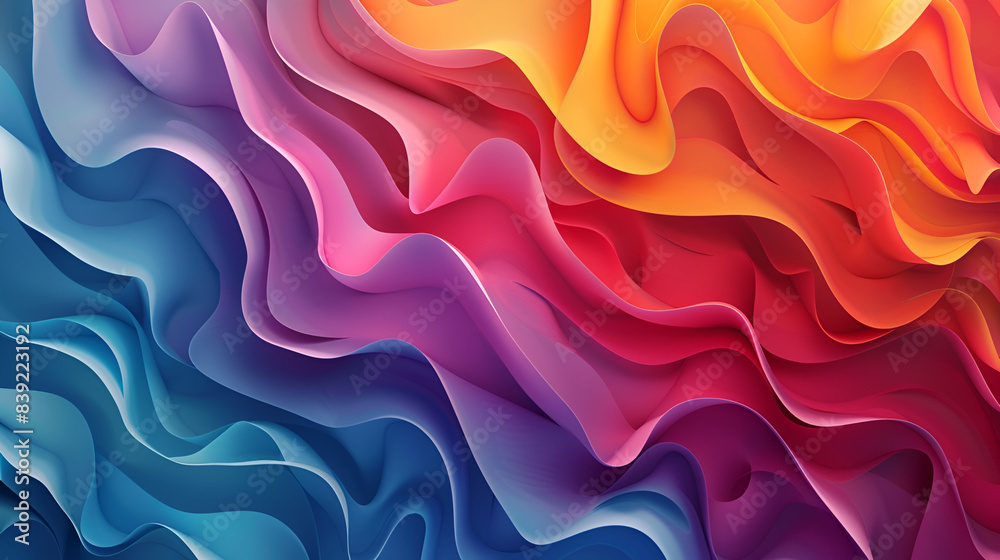  abstract background with smooth wavy lines in bright colors ,Abstract background with multicolored wavy lines ,abstract colorful background with smooth lines 
