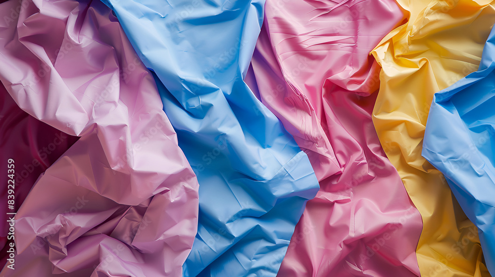 Colorful crumpled fabric as a background,Texture of crumpled pink and blue fabric as a background ,colorful crumpled paper as background Colorful crumpled fabric as a background,Texture of crumpled pink and blue fabric as a background ,colorful crumpled paper as background