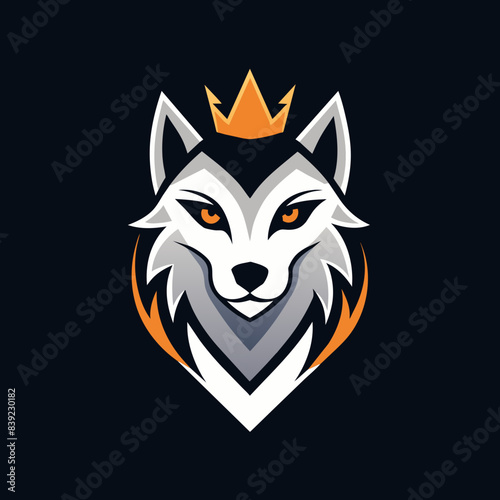 wolf head vector illustration 