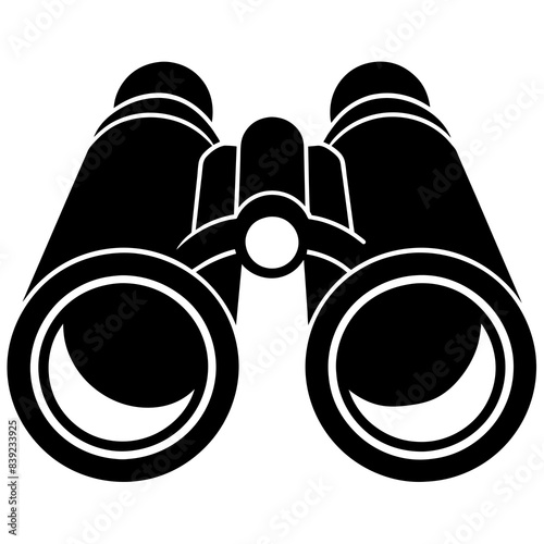 Binocular field glasses icon vector silhouette illustration
