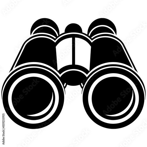 Binocular field glasses icon vector silhouette illustration
