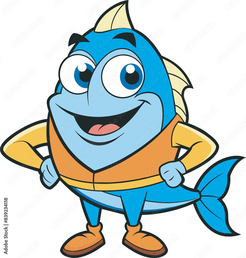 fish mascot Cartoons Illustrator Victor fish mascot Cartoons Illustrator Victor