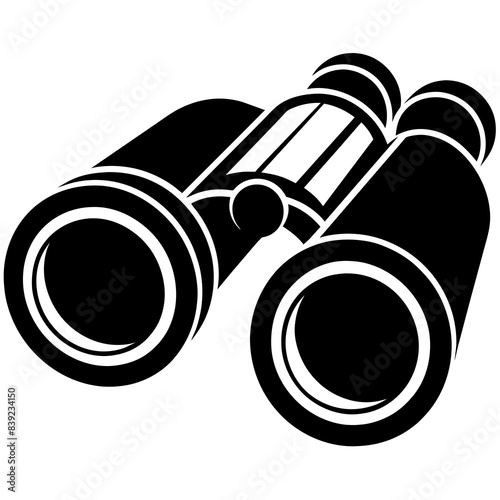 Binocular field glasses icon vector silhouette illustration
