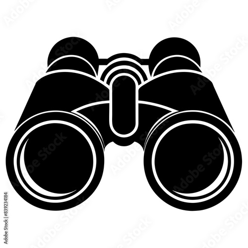 binoculars isolated on white