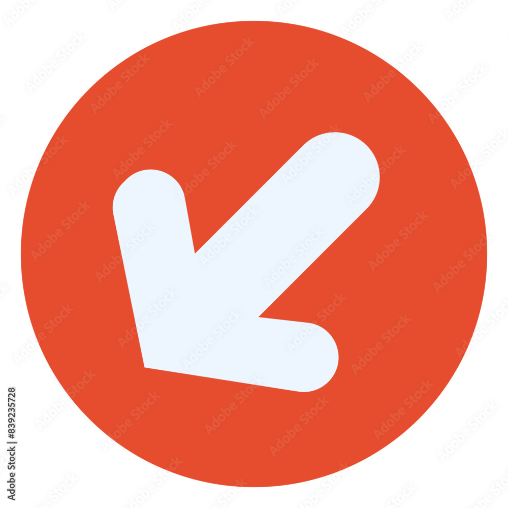 Vector Icon right down, arrow, sign Vector Icon right down, arrow, sign