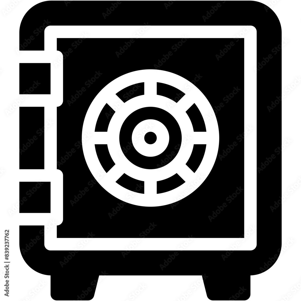 Vector Icon safebox, safety box, safe deposit, safe boxes, deposit box Vector Icon safebox, safety box, safe deposit, safe boxes, deposit box