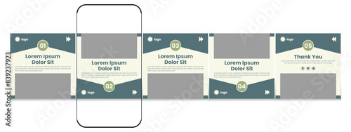 LinkedIn carousel post, social media Instagram carousel post, modern and editable business carousel template design