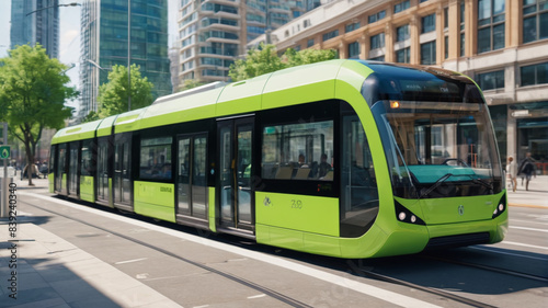 Urban Eco-Mobility: Futuristic Green Public Transit System for Sustainable Cities, Generative AI