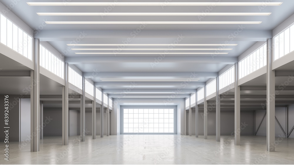 3D render of empty exhibition space. backdrop for exhibitions and events.Interior of empty warehouse 3D render of empty exhibition space. backdrop for exhibitions and events.Interior of empty warehouse