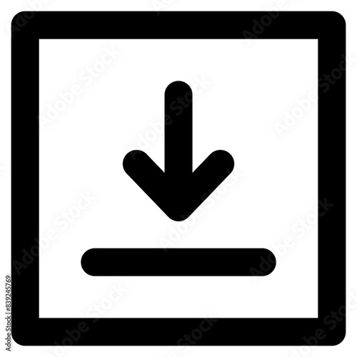 Vector Icon Download, Arrow, Down Arrow, Direction, UI, Low