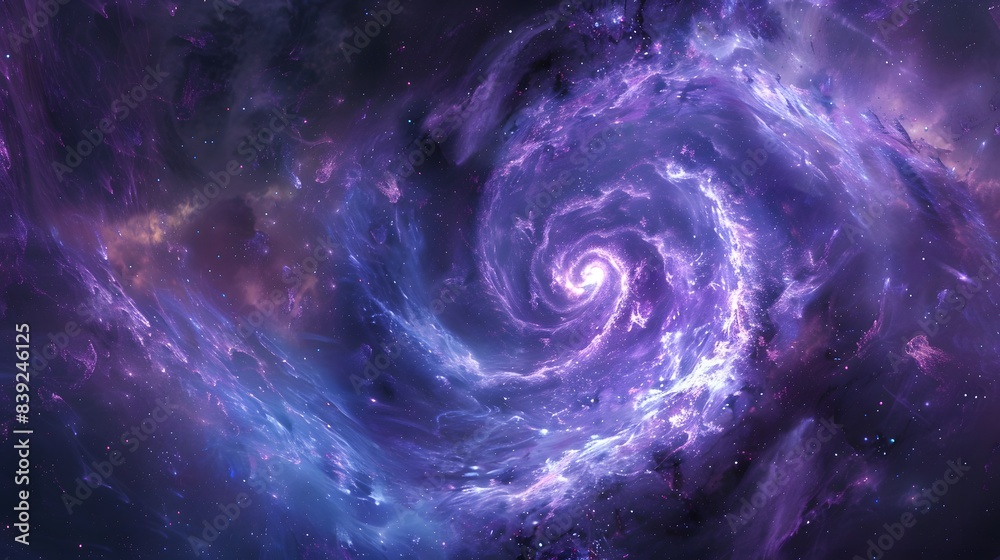 a purple and blue swirl of energy, swirling in the center with light effects a purple and blue swirl of energy, swirling in the center with light effects