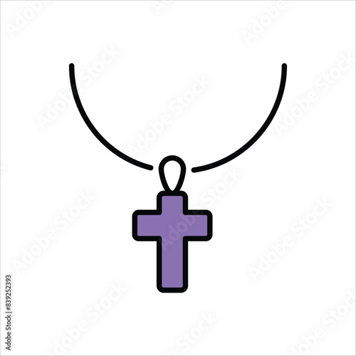 Necklace vector icon