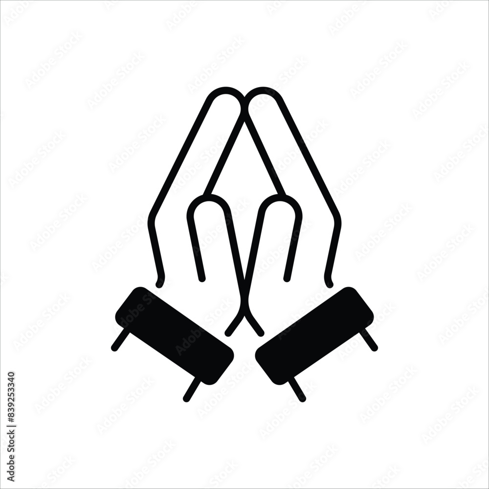 Pray vector icon Pray vector icon