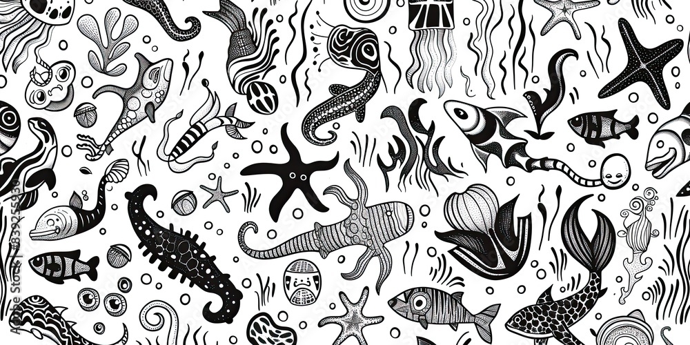 Intricate Sea Creature Design Intricate Sea Creature Design