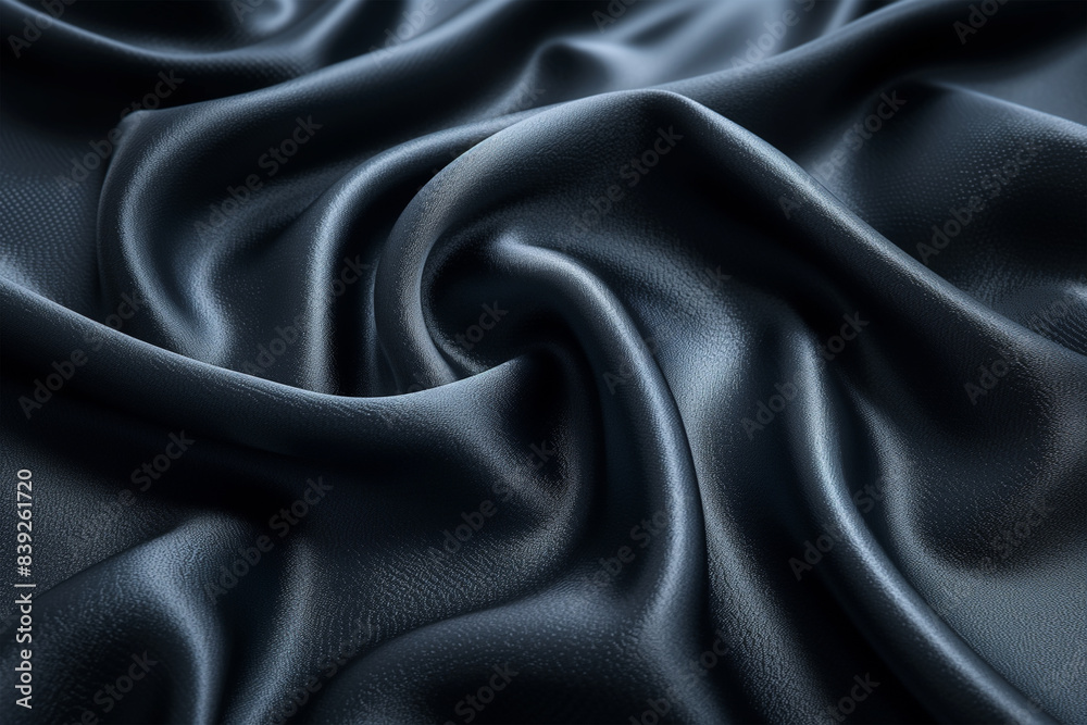 Fototapeta premium abstract smooth black background-closeup texture black color, ai technology