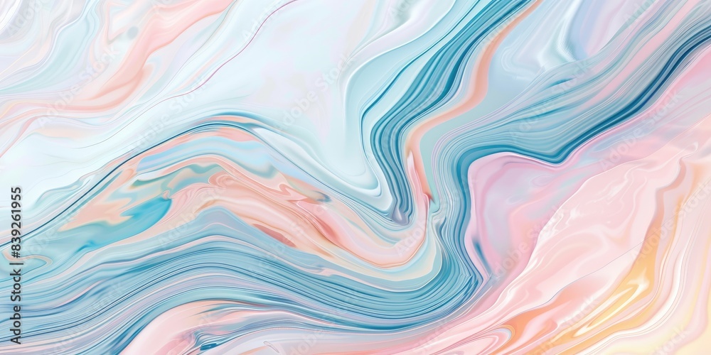 Obraz premium Soft Colorful Fluid Art
