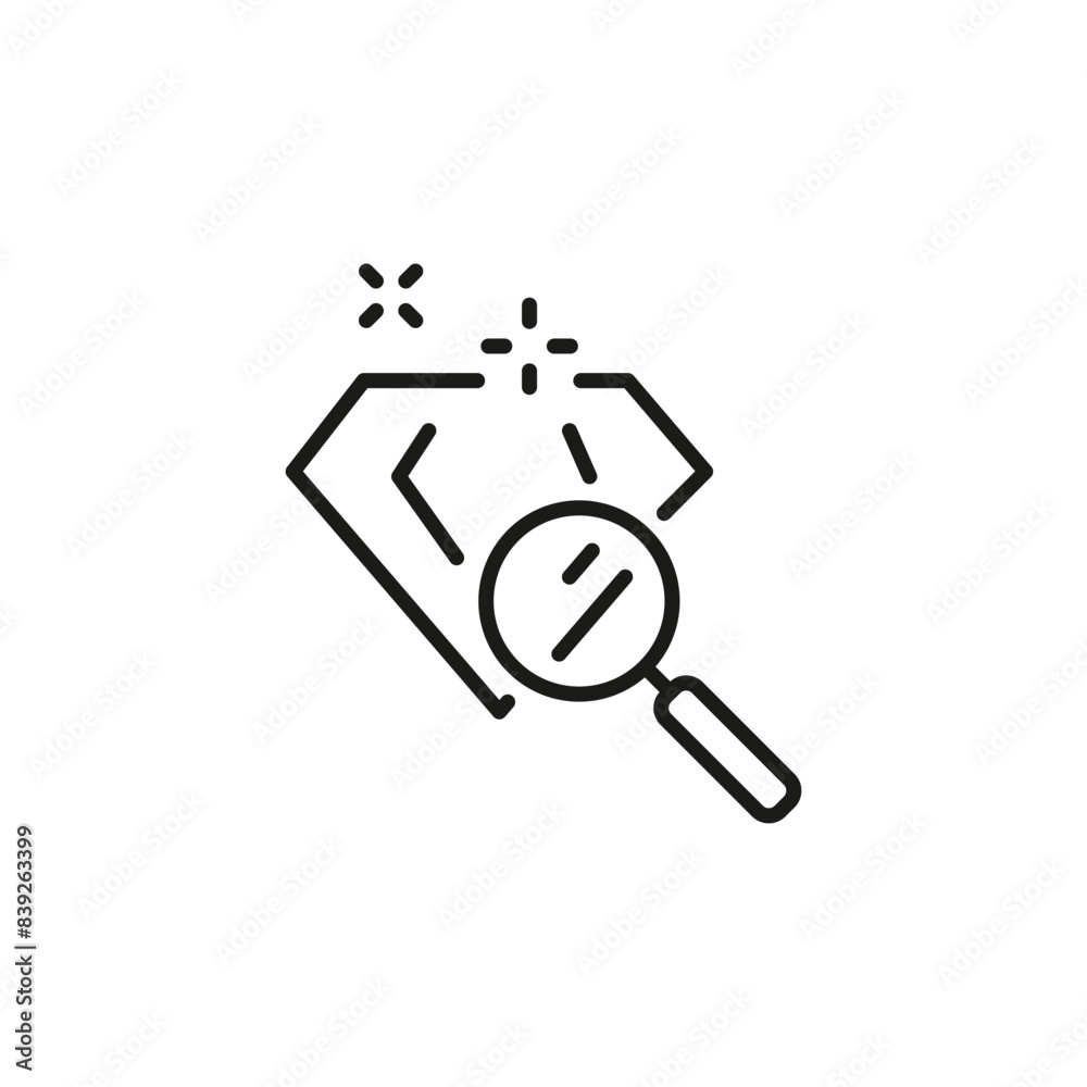 Diamond check icon. Simple icon for social media, app, and web design. Perfect for jewelry, fashion, and luxury projects. Vector illustration Diamond check icon. Simple icon for social media, app, and web design. Perfect for jewelry, fashion, and luxury projects. Vector illustration