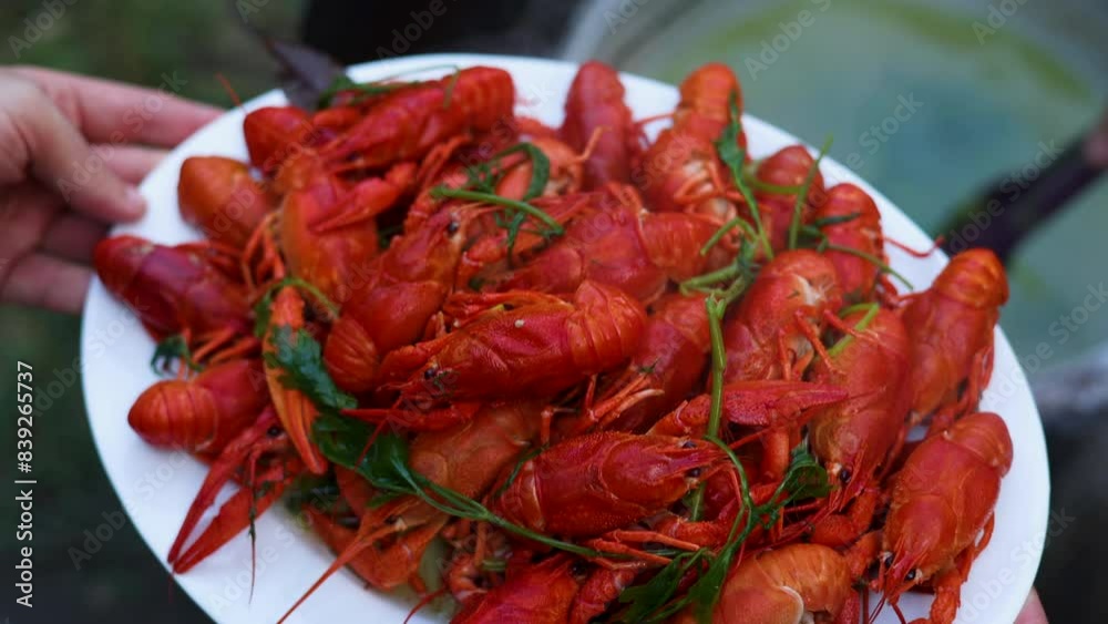 prepare crayfish in cauldron with hot water boiling or in plate, with dill and parsley. one crustacean over glass with beer.summer time, snack for alcohol drinks. prepare crayfish in cauldron with hot water boiling or in plate, with dill and parsley. one crustacean over glass with beer.summer time, snack for alcohol drinks.