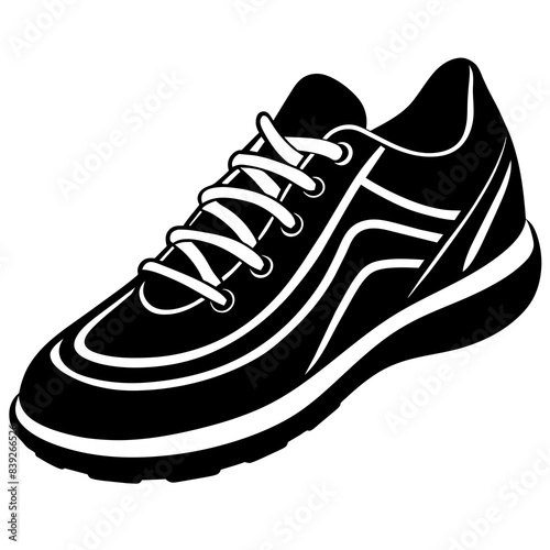 shoes vector silhouette illustration. svg