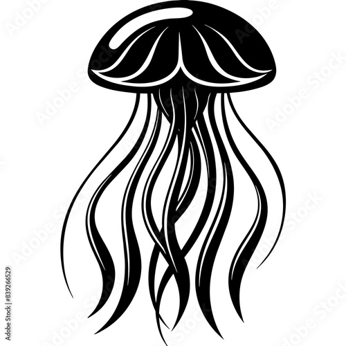 mushroom vector silhouette illustration. svg
