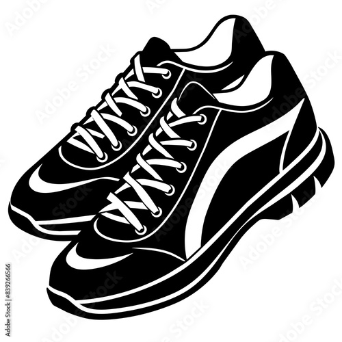 shoes vector silhouette illustration. svg
