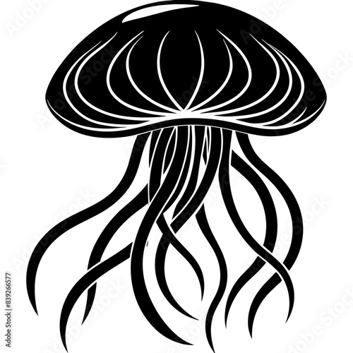 mushroom vector silhouette illustration. svg