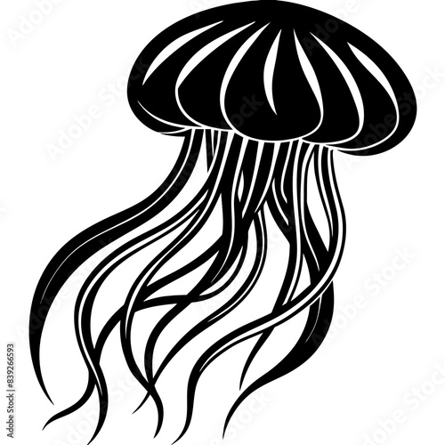 mushroom vector silhouette illustration. svg