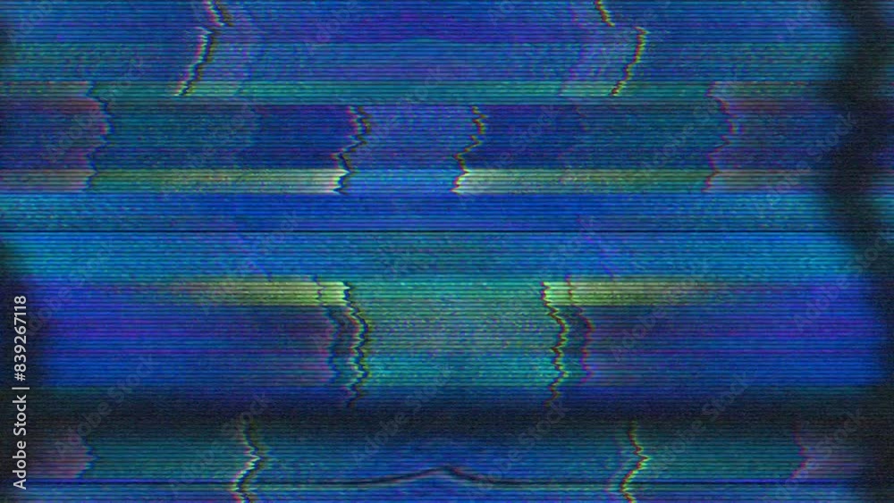 Blue and purple abstract texture with horizontal lines and interference.