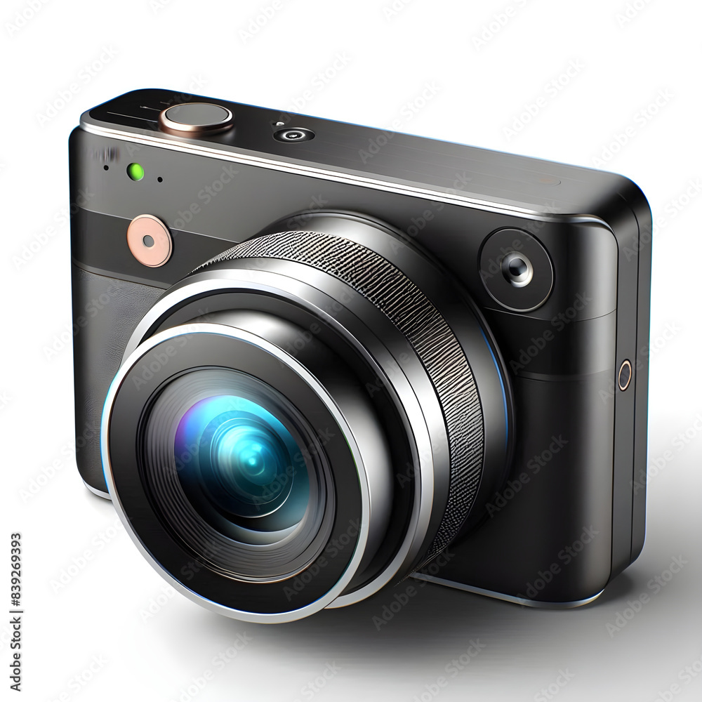 Capturing Innovation, Smart Camera in Isolated White Background, Cutting-Edge Photography, High-Tech Imaging, Futuristic Camera Technology Capturing Innovation, Smart Camera in Isolated White Background, Cutting-Edge Photography, High-Tech Imaging, Futuristic Camera Technology