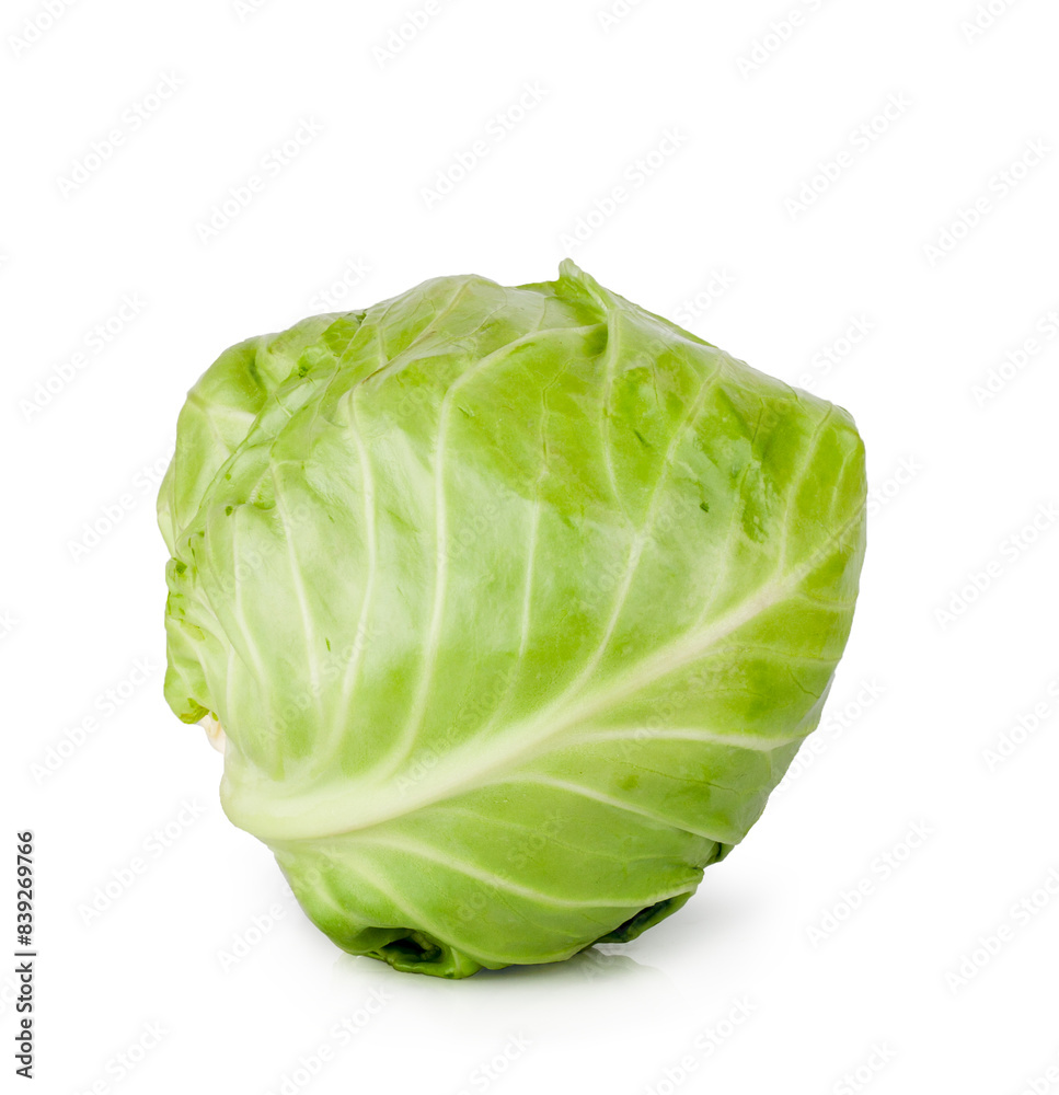 Cabbage isolated on a white background Cabbage isolated on a white background