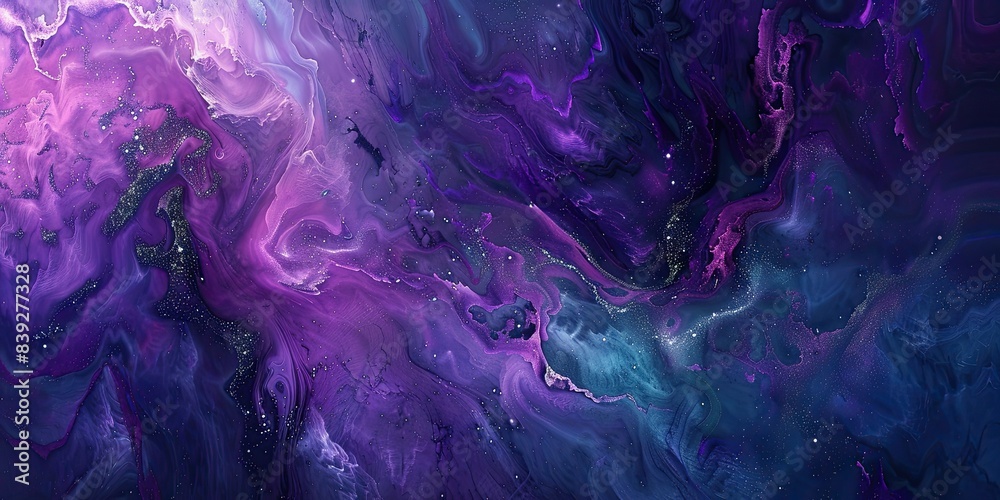 Majestic Purple and Blue Cosmos Art Majestic Purple and Blue Cosmos Art