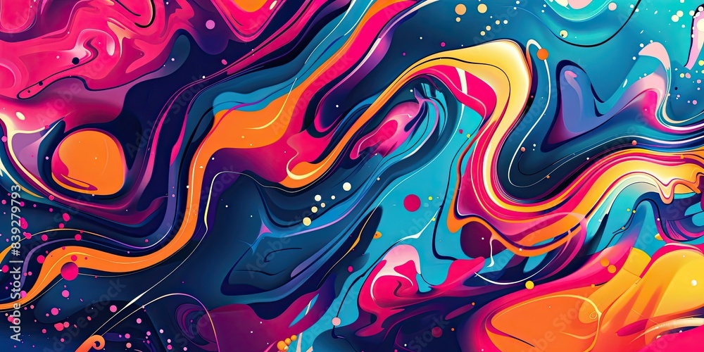 Vibrant Abstract Color Waves Vibrant Abstract Color Waves