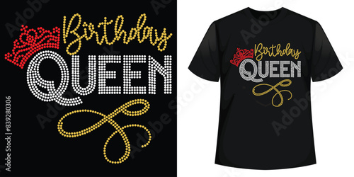 Rhinestone Best T-shirt Design vector Template