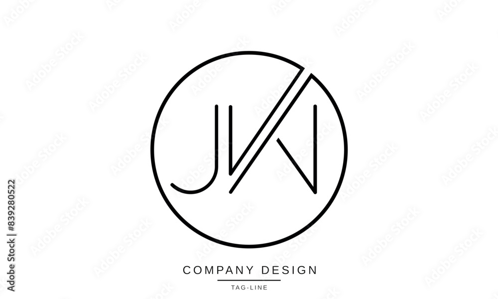 JW, WJ Abstract Letters Logo Monogram design Vector Initials Symbol Font JW, WJ Abstract Letters Logo Monogram design Vector Initials Symbol Font