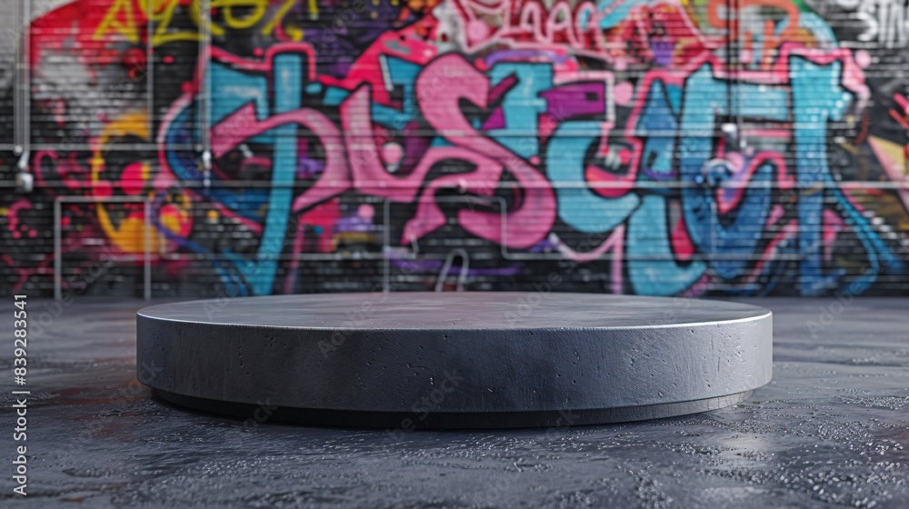 Obraz premium display podium on art background