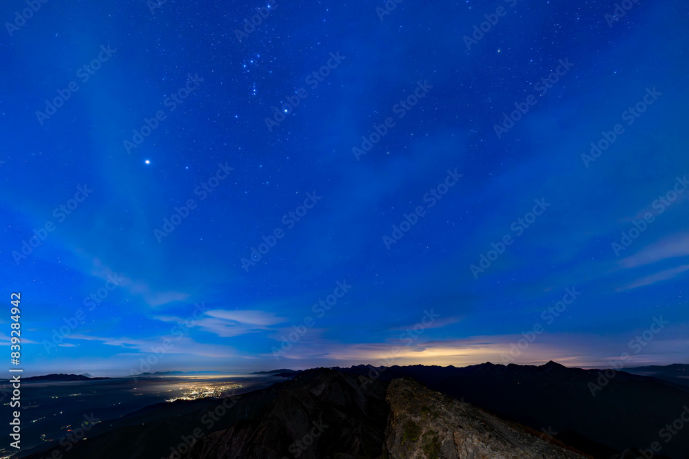 白馬岳の星空 白馬岳の星空