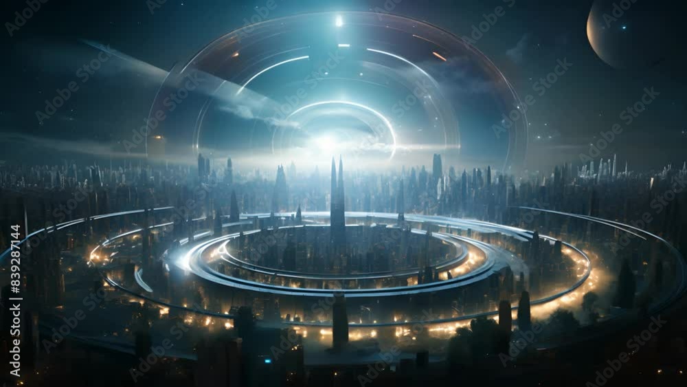 Futuristic Microcosm: Nano Cityscape Futuristic Microcosm: Nano Cityscape
