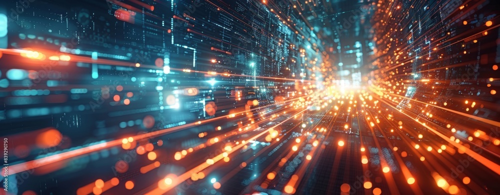 light trail limitless perspective with bokeh glow shimmering futuristic abstract background, sci-fi cyberspace futurism technology trendy background light trail limitless perspective with bokeh glow shimmering futuristic abstract background, sci-fi cyberspace futurism technology trendy background