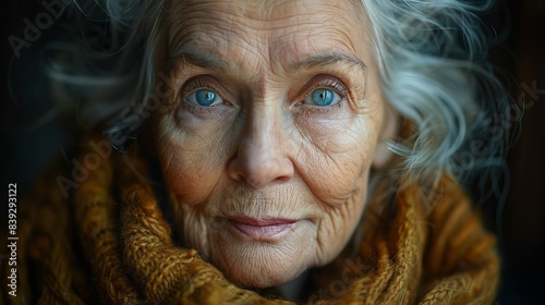 Wallpaper Mural Elderly Woman with Beautifully Expressive Eyes Torontodigital.ca