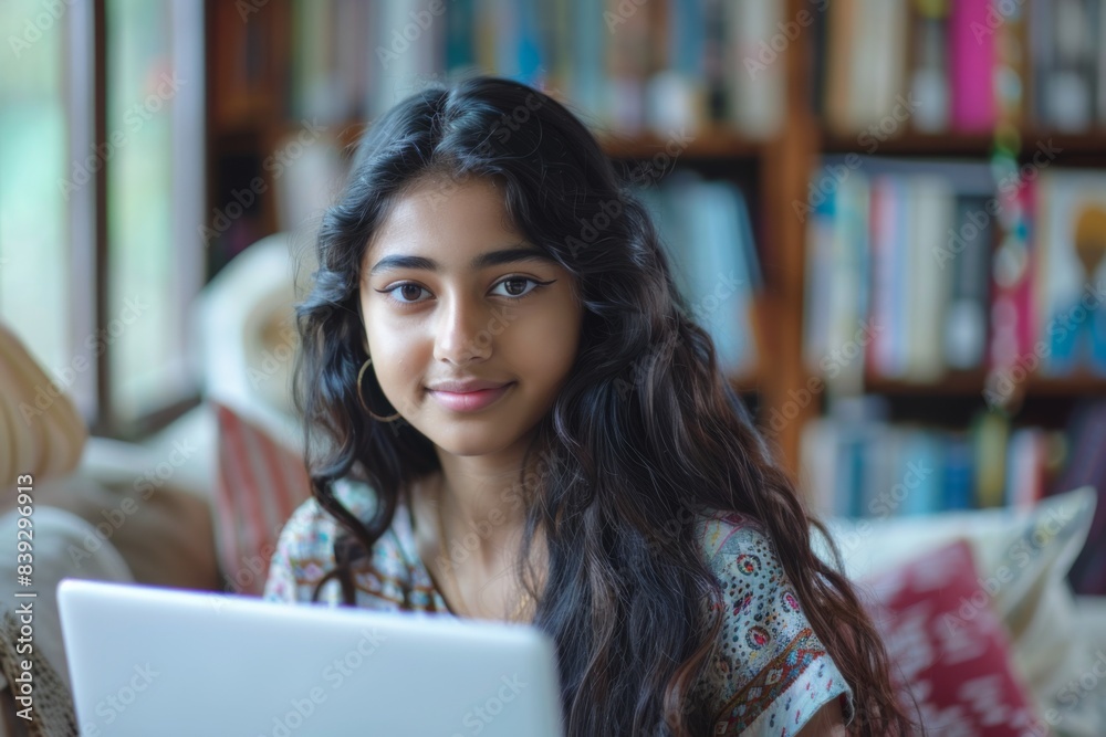 Girl using laptop Girl using laptop