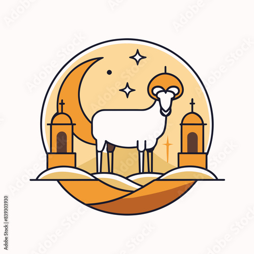 Eid al Adha Beautiful illustration graphic 
