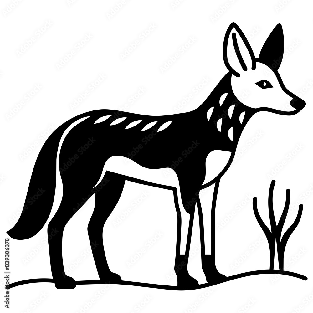 Obraz premium silhouette of a deer