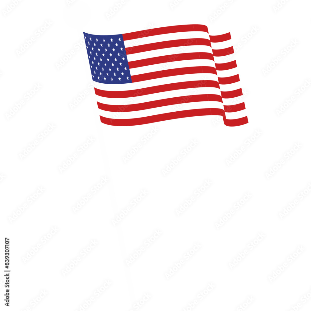 Obraz premium American Flag 4th July