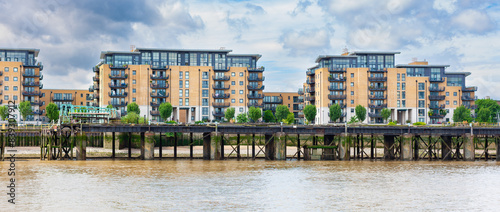 Photos Luxury Apartments along River Thames in Deptford, east London, United Kingdom