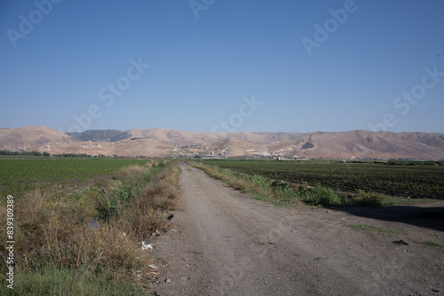 Tents of Syrian refugees in the Beqaa Valley in Lebanon