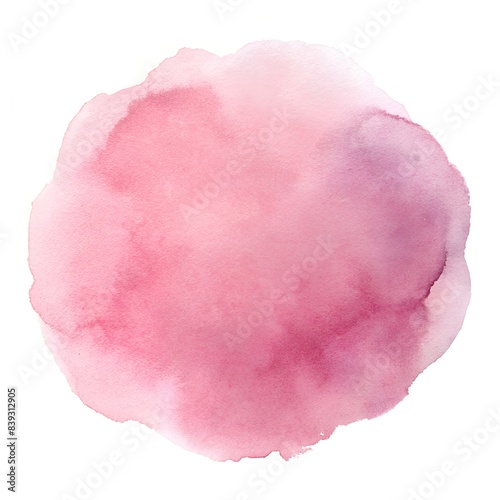 pink stain isolated on white background