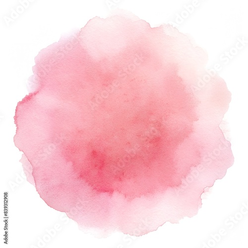 pink stain isolated on white background